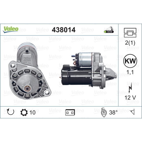 Valeo Starter to suit Mitsubishi, Opel, Vauxhall