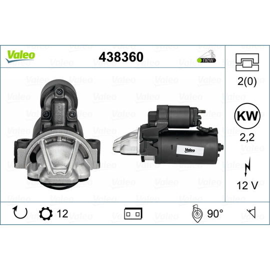 Valeo Starter to suit Mitsubishi, Ford, Peugeot