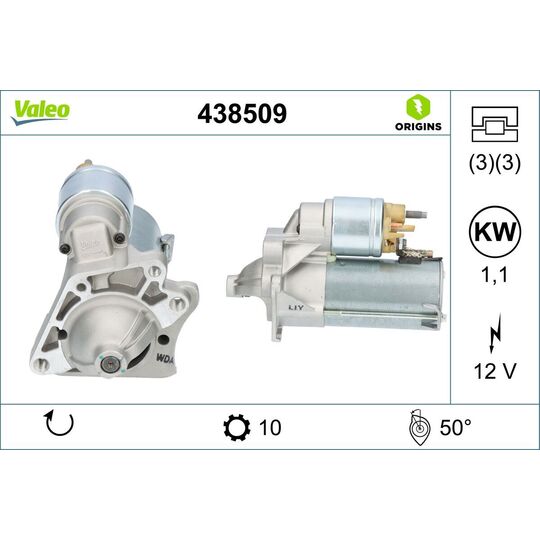Valeo Starter to suit Mitsubishi, Renault