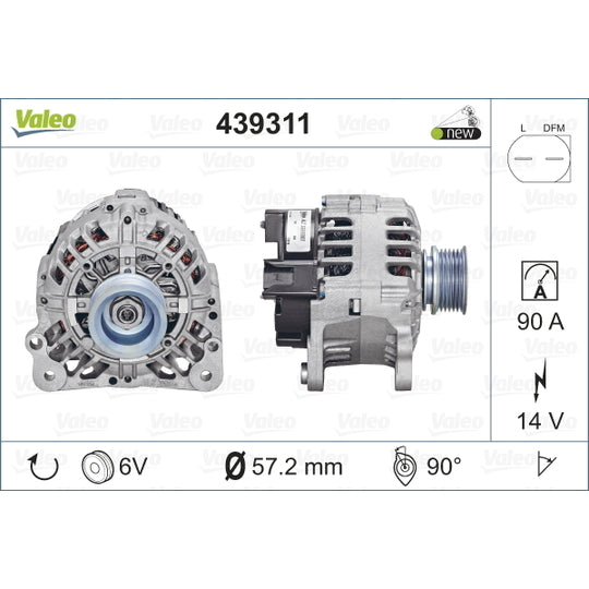 Valeo Alternator to suit Audi, VW, Seat