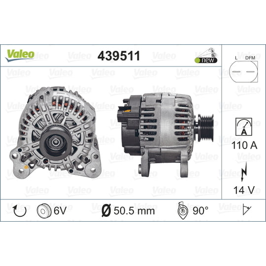Valeo Alternator to suit Audi, VW, Seat