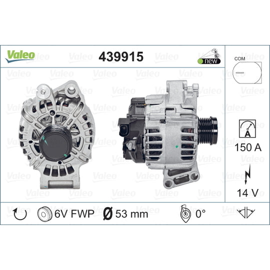 Valeo Alternator to suit Ford, Volvo