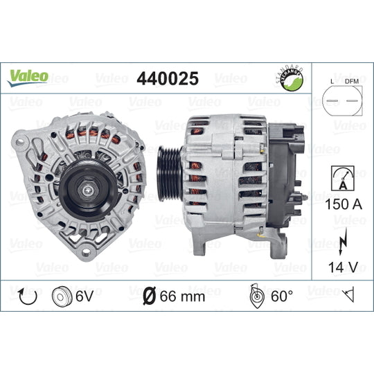 Valeo Alternator to suit Audi, VW, Skoda