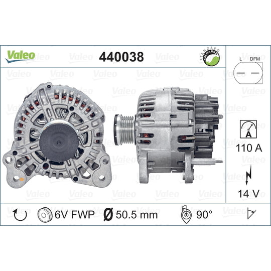 Valeo Alternator to suit Audi, VW, Seat