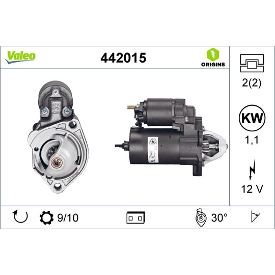 Valeo Starter to suit Audi, VW, Skoda
