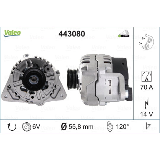 Valeo Alternator to suit Ford, Mazda
