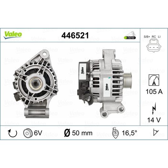 Valeo Alternator to suit Mitsubishi, Ford, Mazda