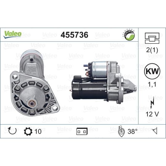 Valeo Starter to suit Mitsubishi, Opel, Vauxhall