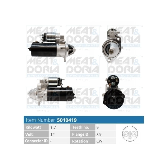 Meat & Doria Starter to suit Ford, Opel, Vauxhall