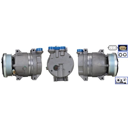 Elstock Compressor, air conditioning to suit Chevrolet
