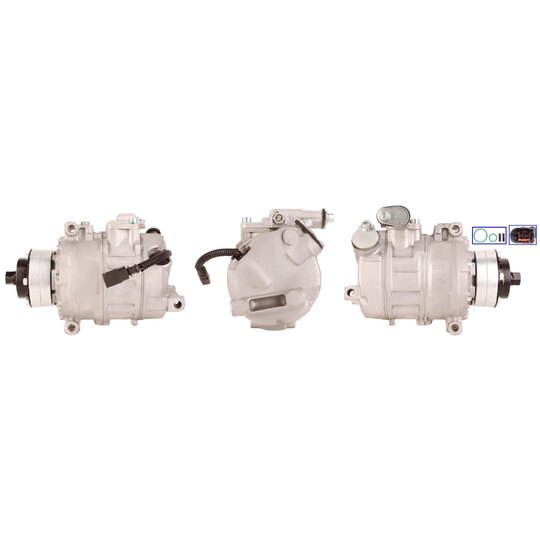 Elstock Compressor, air conditioning to suit Audi, VW