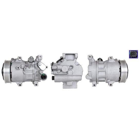 Elstock Compressor, air conditioning to suit Toyota