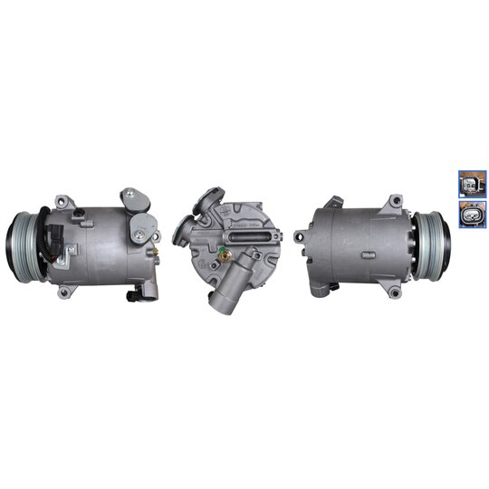 Elstock Compressor, air conditioning to suit Ford