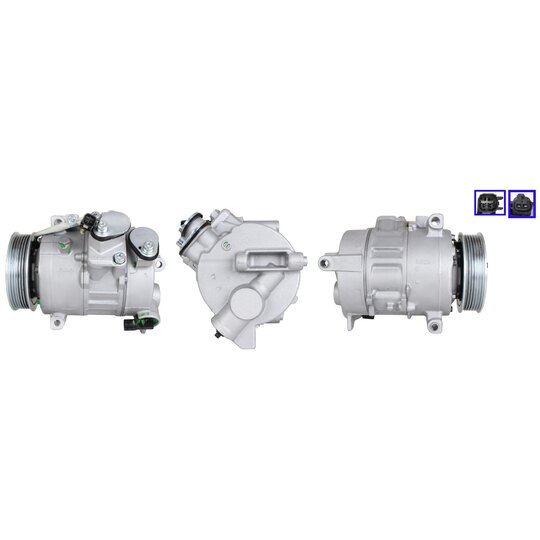 Elstock Compressor, air conditioning to suit Ford
