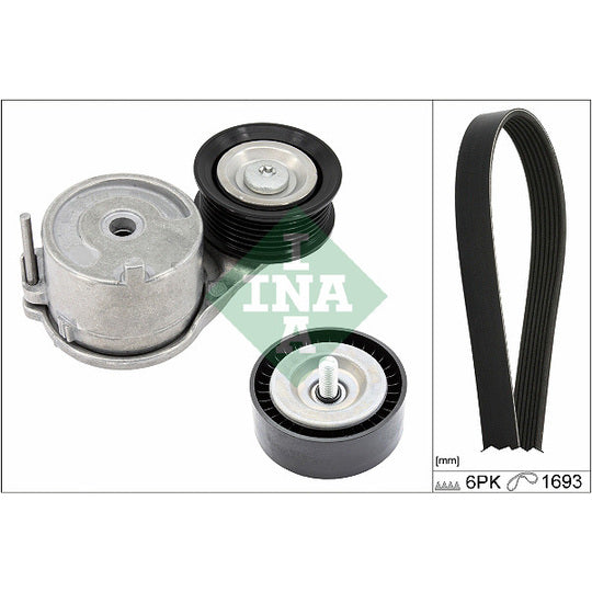 Ina V-Ribbed Belt Set to suit Ford