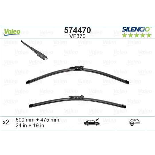Valeo Wiper Blade to suit Audi, VW, BMW