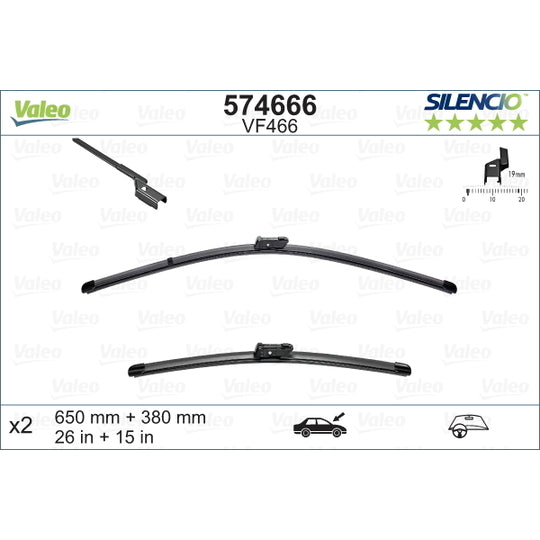 Valeo Wiper Blade to suit Ford, Mercedes-Benz