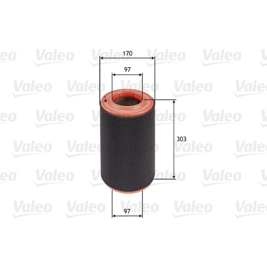 Valeo Air filter to suit Peugeot, Citroën, Fiat