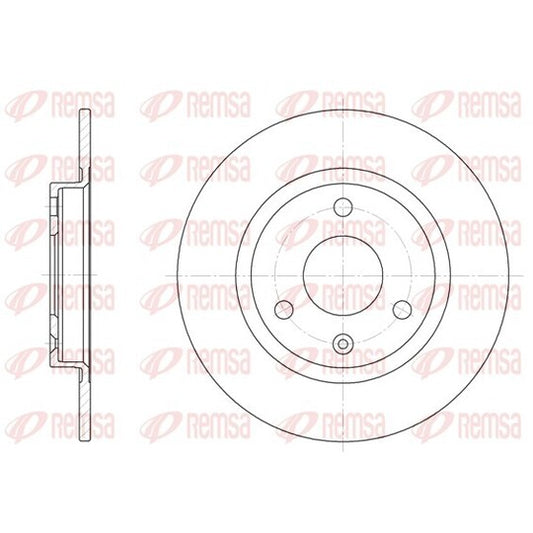 Remsa Brake Disc to suit VW, Peugeot, Citroën