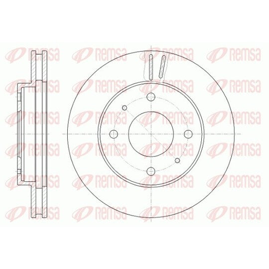 Remsa Brake Disc to suit Mitsubishi, VW, Volvo