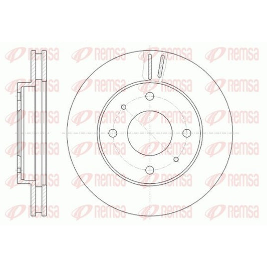 Remsa Brake Disc to suit Mitsubishi, VW, Volvo