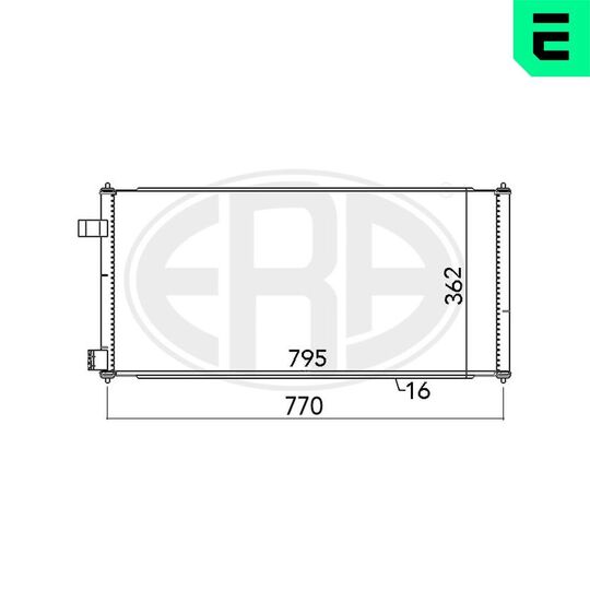 Era Condenser, air conditioning to suit Ford