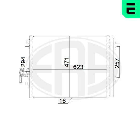 Era Condenser, air conditioning to suit Ford, Land Rover