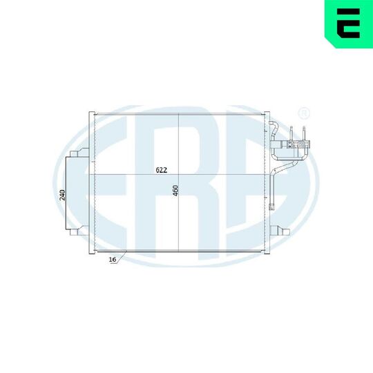 Era Condenser, air conditioning to suit Ford