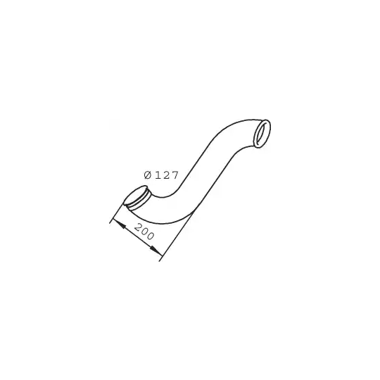 Dinex Exhaust pipe to suit Scania