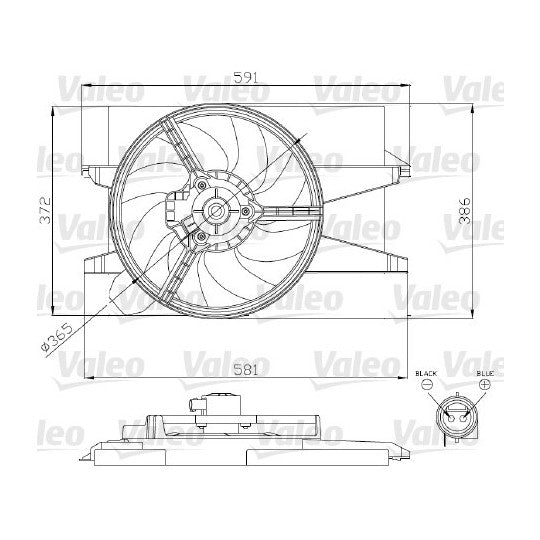 Valeo Fan, radiator to suit Ford