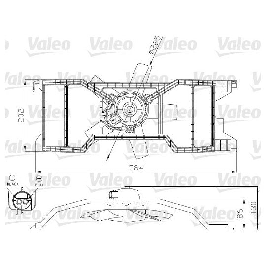 Valeo Fan, radiator to suit Ford