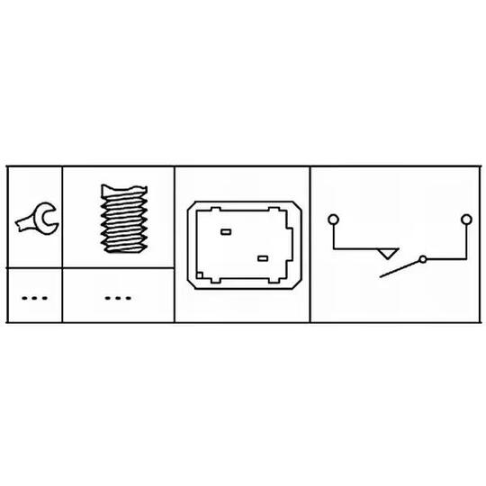 Hella 6DD 179 465-081 Switch, clutch control (engine timing) to suit Mitsubishi, Nissan, Renault