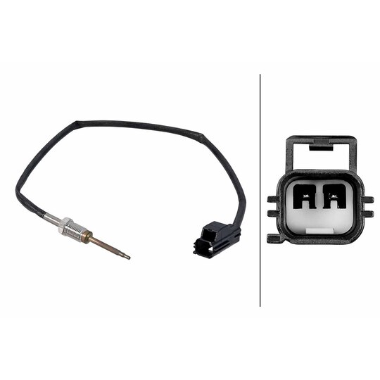 Hella Sensor, exhaust gas temperature to suit Ford, Volvo