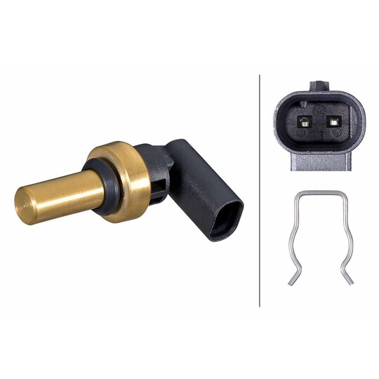 Hella 6PT 358 385-581 Sensor, coolant temperature to suit Opel, Vauxhall