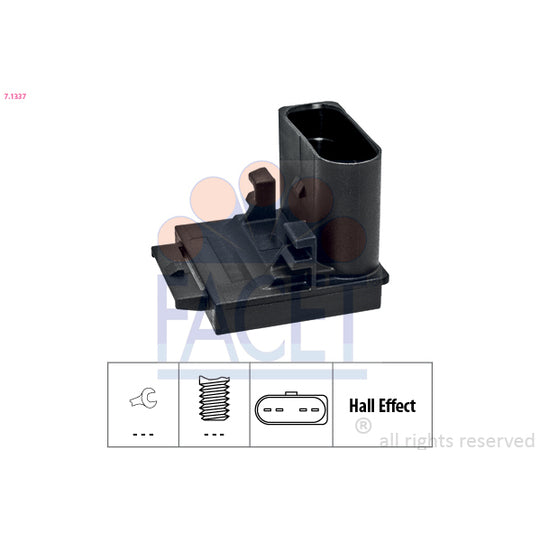 Facet 7.1337 Brake Light Switch to suit Audi, VW, Seat