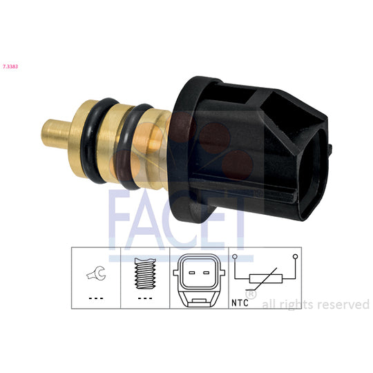 Facet 7.3383 Sensor, fuel temperature to suit Hyundai, Kia, Genesis