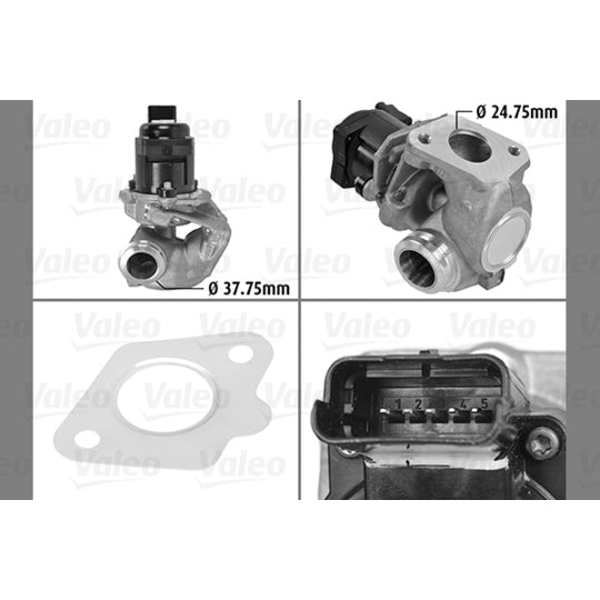 Valeo EGR Valve to suit Peugeot, Citroën, Fiat