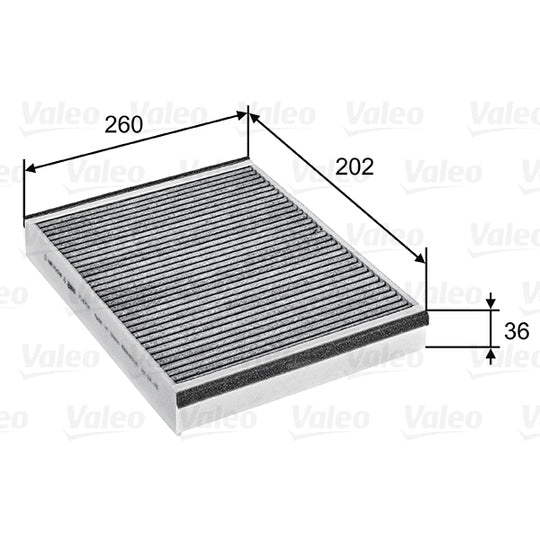 Valeo Filter, interior air to suit Ford, Volvo