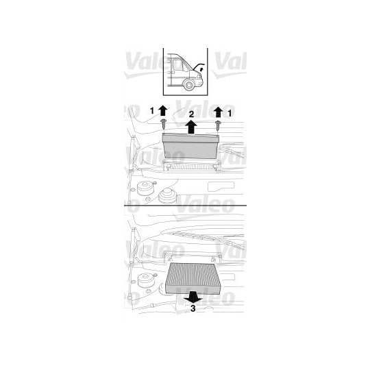 Valeo Filter, interior air to suit Ford