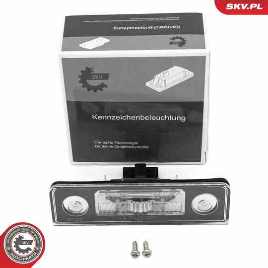 Esen Skv Licence Plate Light to suit Skoda