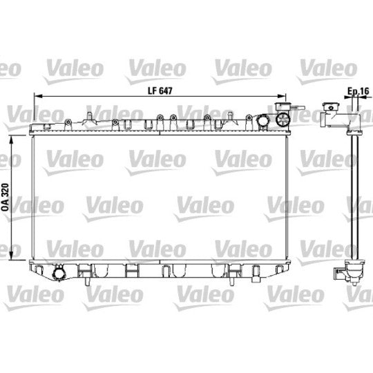 Valeo Radiator, engine cooling to suit Nissan