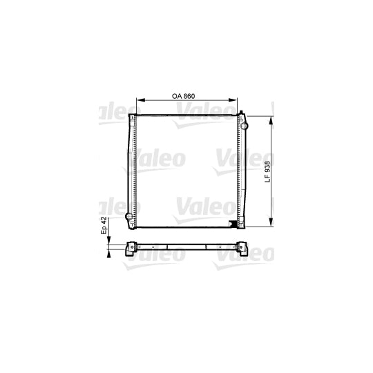 Valeo Radiator, engine cooling to suit Volvo, Scania