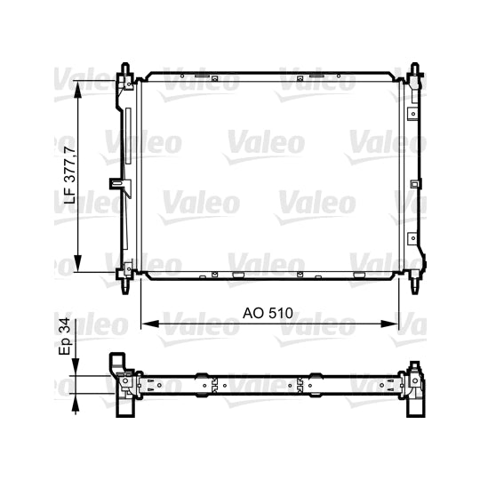 Valeo Radiator, engine cooling to suit Nissan