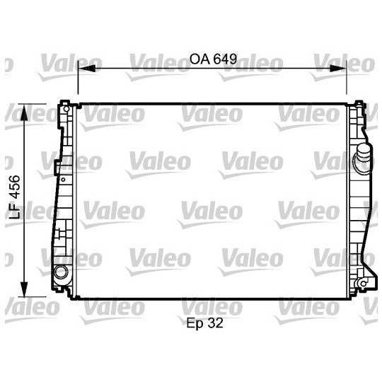 Valeo Radiator, engine cooling to suit Alfa Romeo