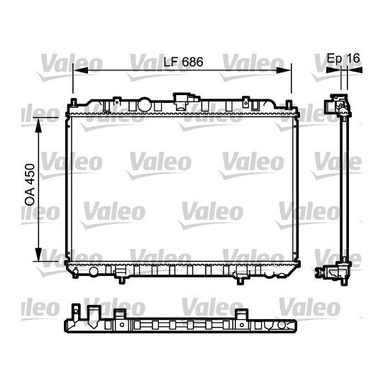 Valeo Radiator, engine cooling to suit Nissan