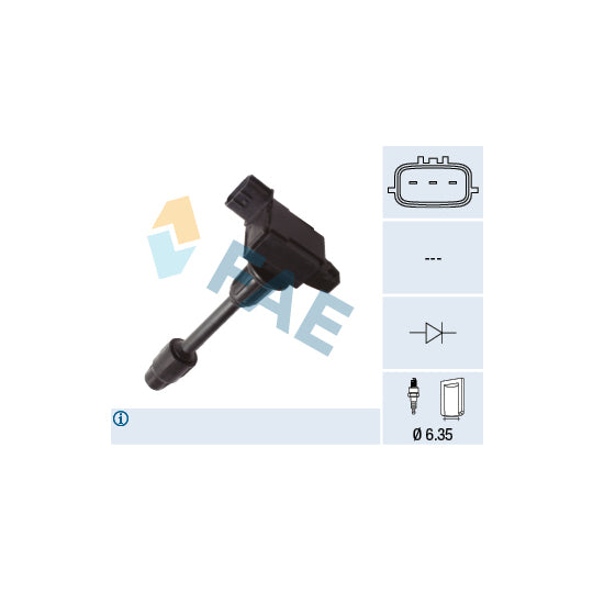 Fae Ignition coil to suit Nissan, Hitachi, Infiniti