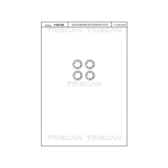 Triscan Bolt, brake disc to suit Ford