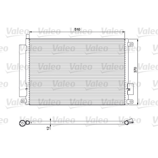 Valeo Condenser, air conditioning to suit Ford, Mazda, Fiat