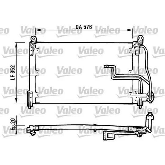 Valeo 816904 Condenser, air conditioning to suit Opel