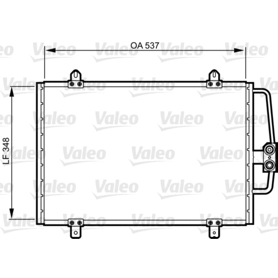 Valeo Condenser, air conditioning to suit Renault